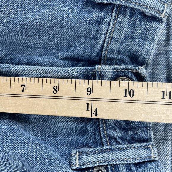 Levis 501 Jeans Mens 29x32 Light Wash Straight Leg Button Fly Denim - Picture 9 of 10